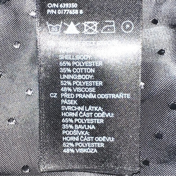 H&M size 6 tan w black trim & lining belted w back overlay button up trench coat - Picture 16 of 16